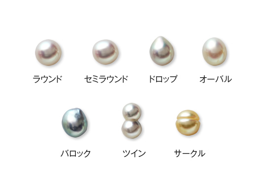 真珠の形・イメージ
