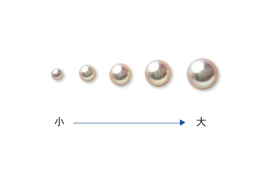 真珠の大きさ・イメージ